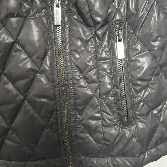 Cache Quilted Black Faux Fur Puffer Vest size M - Picture 5 of 12